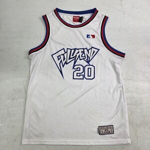 Full Send Classics White/Blue Basketball Jersey‎ #20 Men's Sz Small EUC